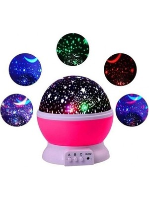 Allians Yıldız Yansıtıcı Gece Lambası Çocuk Odası Projeksiyonlu Parlak Işık