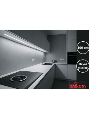 Allians Mutfak Tezgah Altı Dekoratif LED Aydınlatma, 100 Cm, On-Off Tuşlu, Beyaz