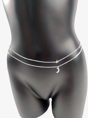 Özbience Şık ve Rahat Yıldız Detaylı Zincir Bel Kemer Seti