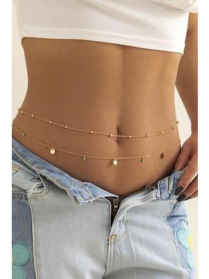 Özbience Şık Bel Zinciri ve Bel Kemeri, Vücut Takısı, Zarif Aksesuar