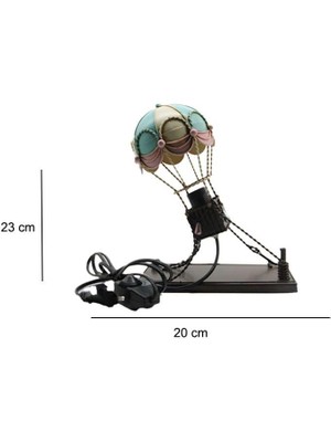 Tekinhediyelik Metal Balon Abajur – Gece Lambası