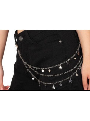 Özbience Şık Yıldız Modeli Pantolon Zinciri ile Tarzınızı Vurgulayın