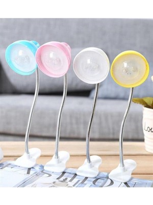 Allians Mavi Mandallı LED Işıklı Kitap Okuma Lambası, Renkli ve Şık Tasarım