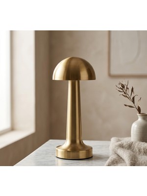 Allians Modern Mantar Tasarım Masa Lambası, Şık ve Sıcak Atmosfer Yaratır