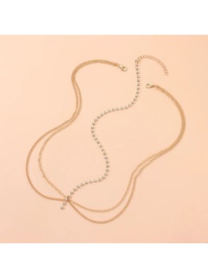 Özbience Parlak Taşlı Zincir Vücut Aksesuarı, Şıklığınızı Tamamlar