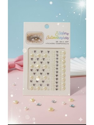 Özbience Vücut ve Yüz Için Taşlı Makyaj Stickerleri, Festival Tarzı Aksesuarlar