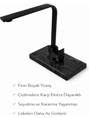 Idimax Eviye Batarya Siyah - Fırın Boyalı - Komple Pirinç Döküm - Montaj Aparatlı
