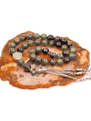 Taş Sandığı Kanbaba Jasper Taşı Tesbih (10 Mm)
