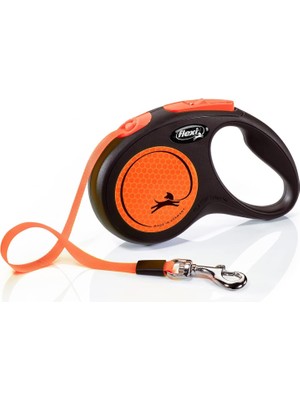 Storemax Hepsifursell Flexi New Neon S Beden Turuncu 5mt Şerit Tasma