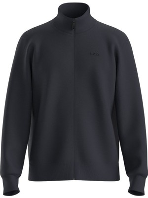 Boss Erkek Regular Fit Dik Yakalı Pamuklu Fermuarlı Lacivert Ceket 50555496-402