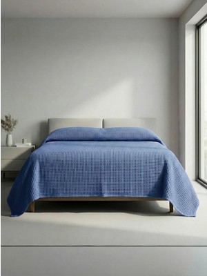 Sofline Premium %100 Pamuk Çift Kişilik Yazlık Pike, Yatak Örtüsü,terletmez Kumaş(PUDRA RENK) (240X200CM)