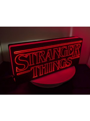 Allians Kırmızı LED Neon Masa Lambası, Oda ve Gaming Dekorasyonu Için Şık Aydınlatma