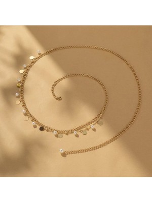 Özbience Yıldızlı Inci Detaylı Şık Bel Kemeri, Zarif ve Rahat Tasarım