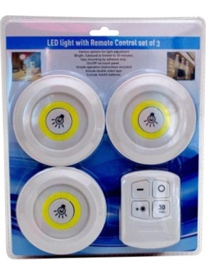 Allians Portatif 3'lü LED Işık Kumandalı, Ayarlanabilir ve Şık Tasarım
