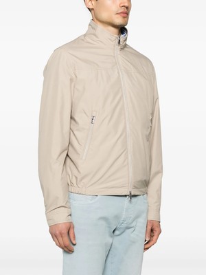 Paul & Shark Erkek Normal Kesim Dik Yaka Fermuarlı Uzun Kollu Bej Ceket 25412210-029