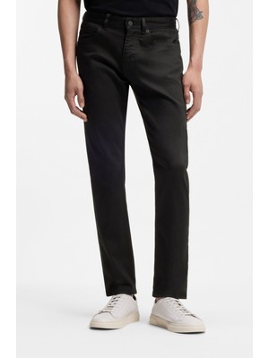 Boss Erkek Dar Kalıp Solmaya Dayanıklı Düz Paça Siyah Pantolon 50553954-001