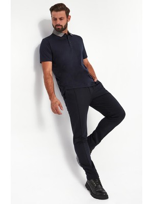 Paul & Shark Erkek Slim Fit Dar Paçalı Cepli Günlük Lacivert Pantolon 14311881A-050