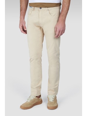 Paul & Shark Erkek Regular Fit Pamuklu Normal Bel Düz Paça Kum Pantolon 25414021-203