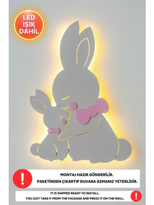 Allians Taşvan LED Işıklı Çocuk Odası Gece Lambası Duvar Dekoru