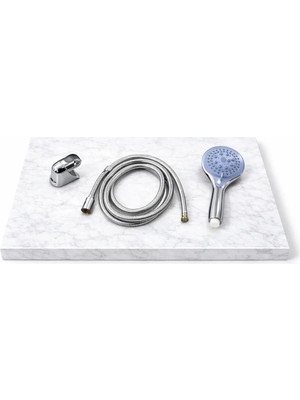 Idimax Duş Seti Lila - 175CM Çelik Örgülü - Komple Krom Kaplama