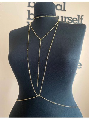 Özbience Şık ve Rahat Top Zincir Vücut Bel Aksesuarı, Günlük Kullanıma Uygun