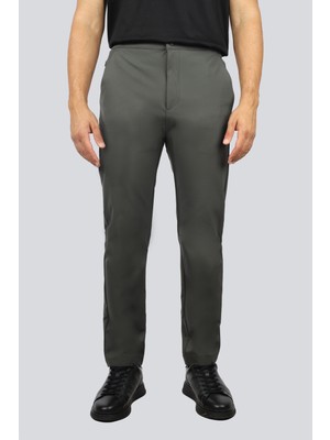 Paul & Shark Erkek Regular Fit Normal Bel Düz Paça Haki Pantolon 15314091-025