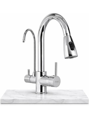 Idimax Spiralli Arıtma Eviye Batarya - 5 Yıl Garantili - Komple Pirinç Döküm - Montaj Aparatı Hediye