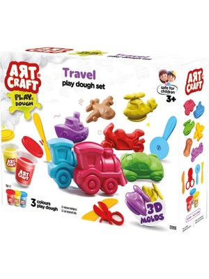 GRAYLINE Line 03998 Art Craft Seyahat Araçları Hamur Set 168 gr -Fentoys 99856641