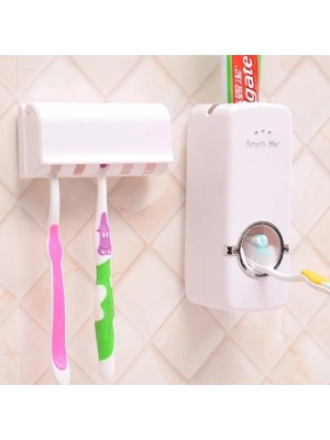 Cmt Diş Macunu Sıkacağı ve 5li Fırça Tutucu Hijyenik Tasarım ile Kolay Kullanım