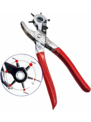 Ucuz Tekno Kemer Delme Pensesi 6 Farklı Boyutta Kemer Delici Ev Deri Kemer