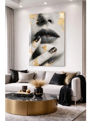 Ahsen resim çerçeve Kırılmaz Cam Tablo 5mm (Kalın) - Ev Işyeri Duvar Dekorasyonu - Soyut Tasarımlar (Dikey)