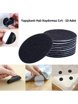 Teknosoft Center Halı Kilim Kaydırmaz Cırt 10 Set