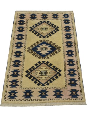 Zehra Abla Halı El Dokuma Benzersiz Izmir Antik Yörük Oygulu Yün Halı 6970