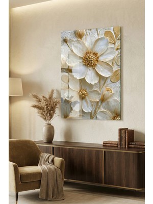 Ahsen resim çerçeve Kırılmaz Cam Tablo 5mm (Kalın) - Ev Işyeri Duvar Dekorasyonu – Çiçek Tasarımlar (Dikey)