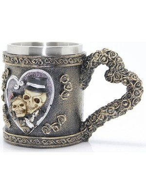 Marsilyan Paslanmaz Çelik Kalpli Kupa Bardak ALK1017