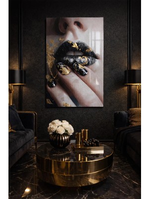 Ahsen resim çerçeve Kırılmaz Cam Tablo 5mm (Kalın) - Ev Işyeri Duvar Dekorasyonu - Soyut Tasarımlar (Dikey)