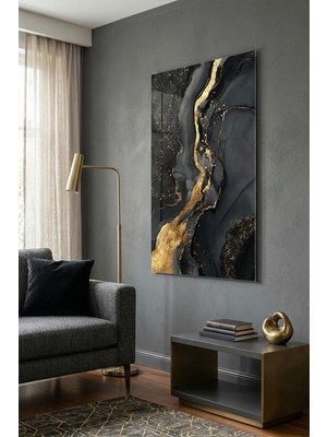 Ahsen resim çerçeve Kırılmaz Cam Tablo 5mm (Kalın) - Ev Işyeri Duvar Dekorasyonu - Soyut Tasarımlar (Dikey)