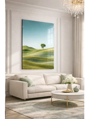 Ahsen resim çerçeve Kırılmaz Cam Tablo 5mm (Kalın) - Ev Işyeri Duvar Dekorasyonu – Doğa - Ağaç Tasarımları (Dikey)