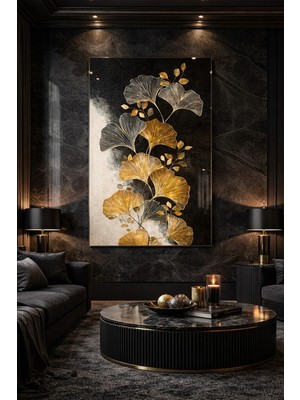 Ahsen resim çerçeve Kırılmaz Cam Tablo 5mm (Kalın) - Ev Işyeri Duvar Dekorasyonu – Ginkgo Biloba Tasarımlar (Dikey)