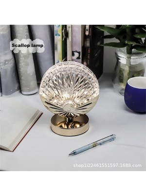 Allians Akrilik Deniz Temalı Dekoratif Masa Lambası, Akıllı LED Atmosfer Işığı