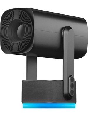 Verto Everest PJ08 Siyah 5200MAH Otomatik Odaklama 5200 Lümen Android 11 Ekran Yansıtmalı Rainbow Hd 720P Hd 4K Destekli Proje