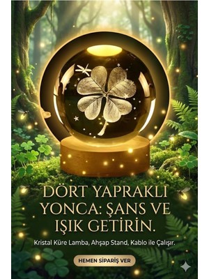 Allians 3D Kristal Küre Gece Lambası Ahşap Tabanlı Dekoratif LED Masa Lambası