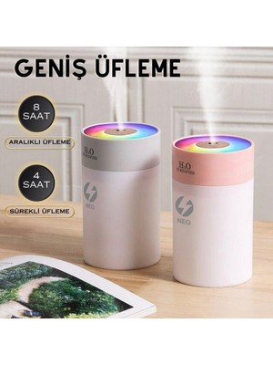 Allians USB Hava Nemlendirici 300ML, LED Işıklı Buhar Makinesi, Hafif ve Taşınabilir