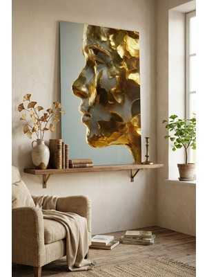Ahsen resim çerçeve Kırılmaz Cam Tablo 5mm (Kalın) - Ev Işyeri Duvar Dekorasyonu - Soyut Tasarımlar (Dikey)