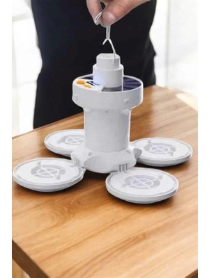 Ne Verelim Size Buğz Kamp Lambası Işıldak Beyaz Işık Güneş Enerjili Solar Aydınlatma 5 Kanatlı Katlanabilir