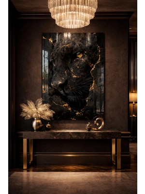 Ahsen resim çerçeve Kırılmaz Cam Tablo 5mm (Kalın) - Ev Işyeri Duvar Dekorasyonu – Modern Panter Tasarımlar (Dikey)