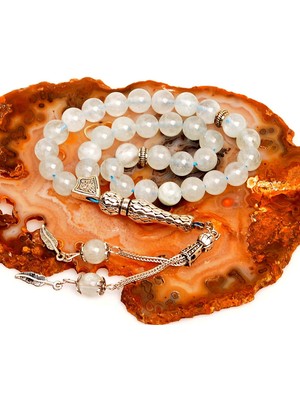 Taş Sandığı Akuamarin Taşı Tesbih ( 8 mm )