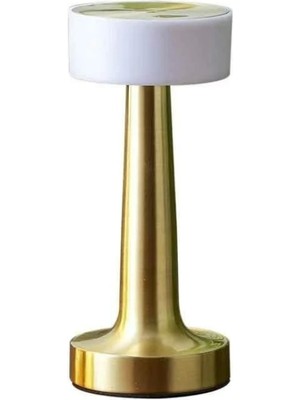 Allians Altın Renk Dokunmatik LED Masa Lambası USB Kablolu, Şık ve Fonksiyonel