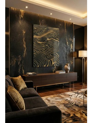 Ahsen resim çerçeve Kırılmaz Cam Tablo 5mm (Kalın) - Ev Işyeri Duvar Dekorasyonu - Soyut Modern Tasarımlar (Dikey)