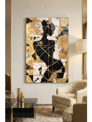 Ahsen resim çerçeve Kırılmaz Cam Tablo 5mm (Kalın) - Ev Işyeri Duvar Dekorasyonu – Soyut Kadın Tasarımlar (Dikey)